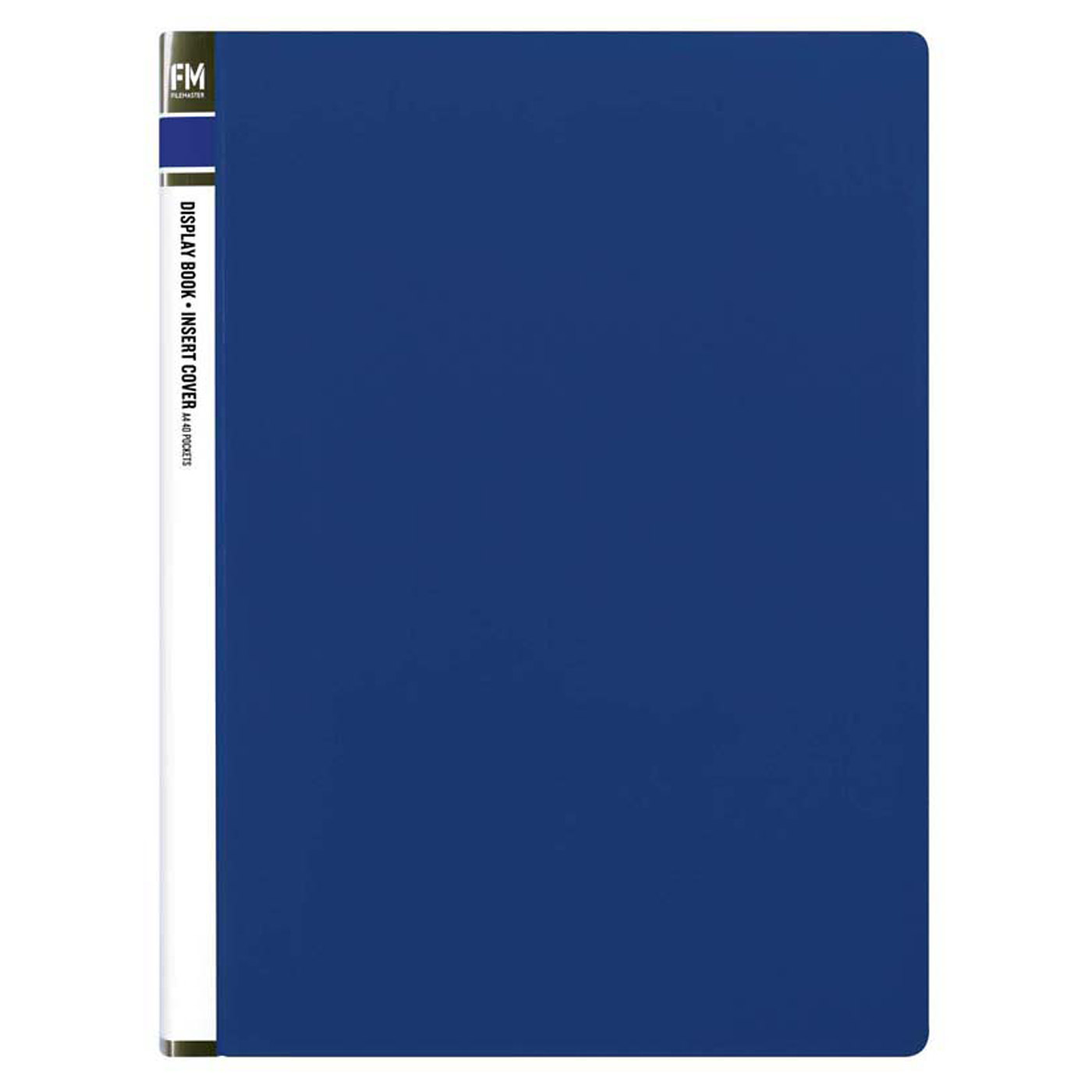 FM Display Book A4 40 with Insert Cover Pocket Blue