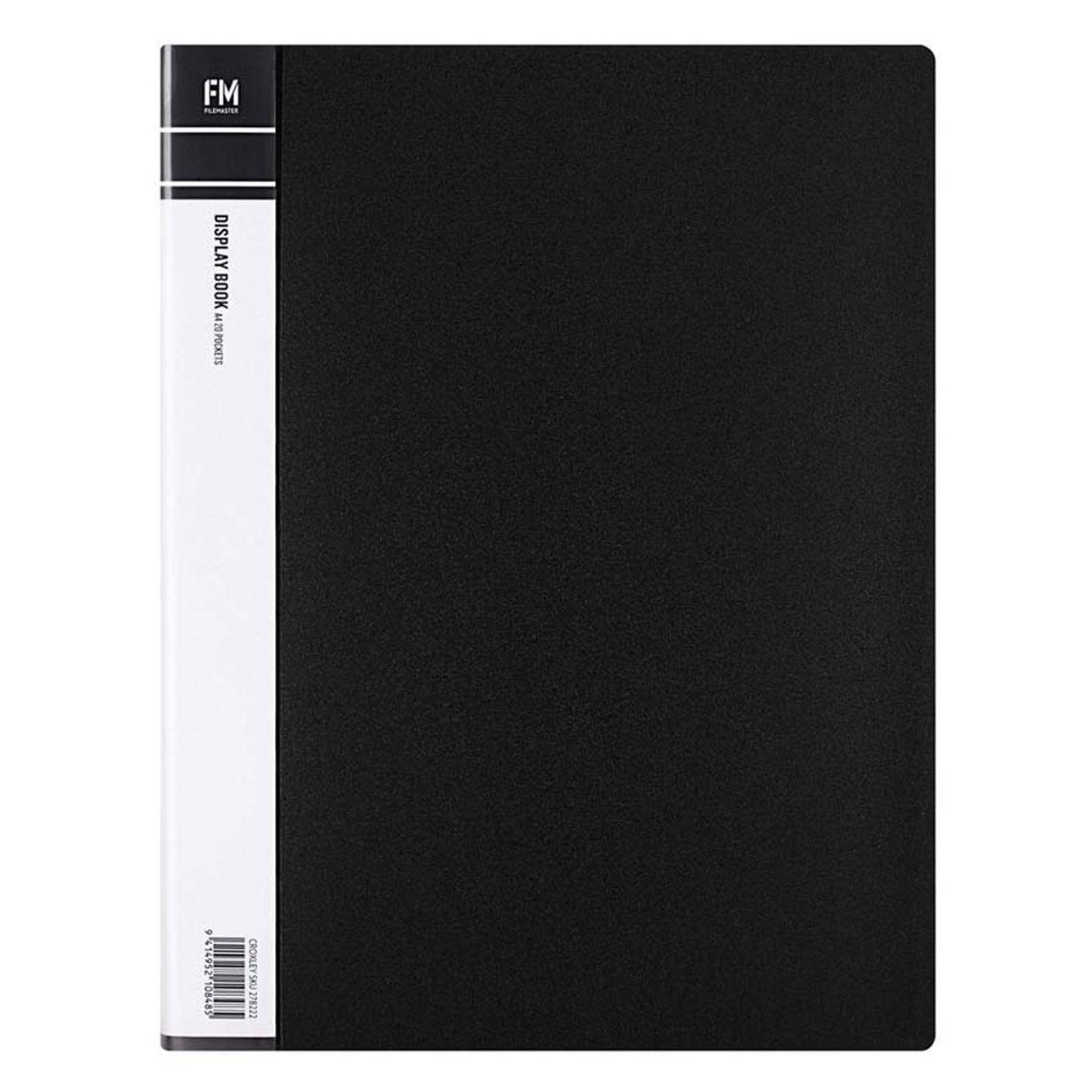 FM Display Book A4 20 Pocket Assorted