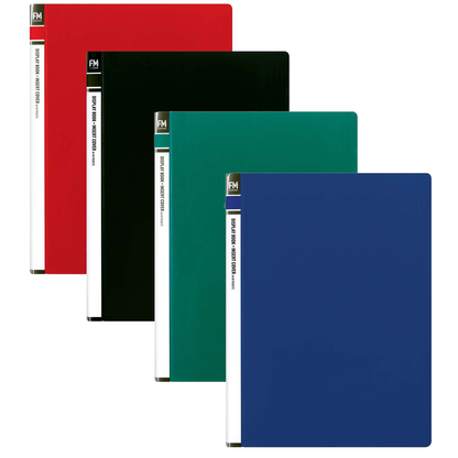 FM Display Book A4 40 Pocket Insert Cover Assorted Colours