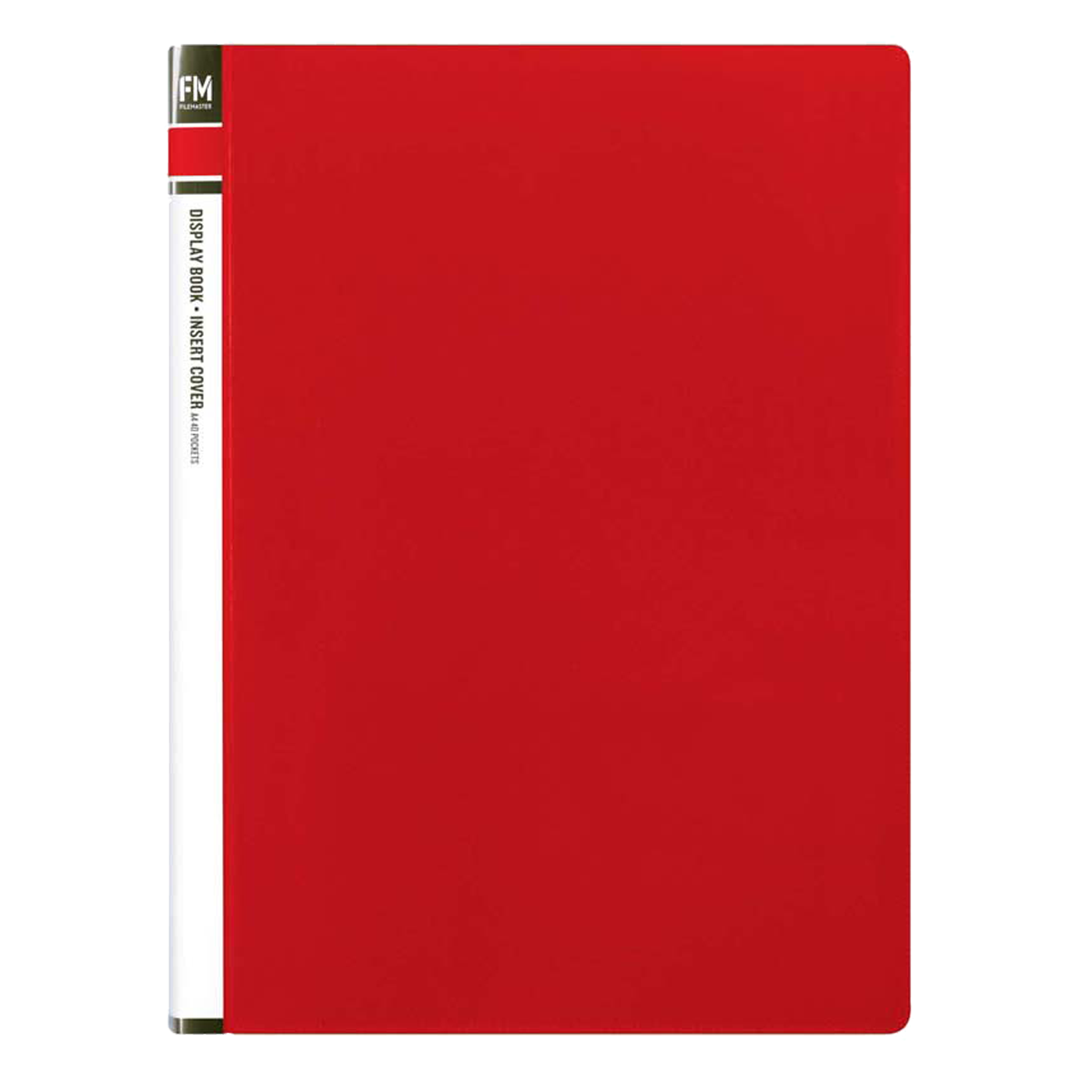 FM Display Book A4 40 Pocket Insert Cover Red