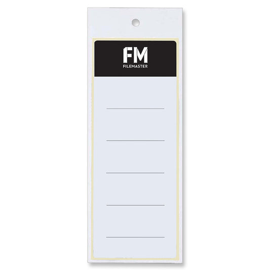 FM Label Lever Arch File 10 Pack 65 x 174 mm