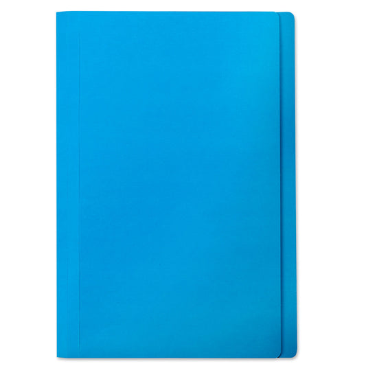 FM Manilla Folder Foolscap with Paper Fastener Blue