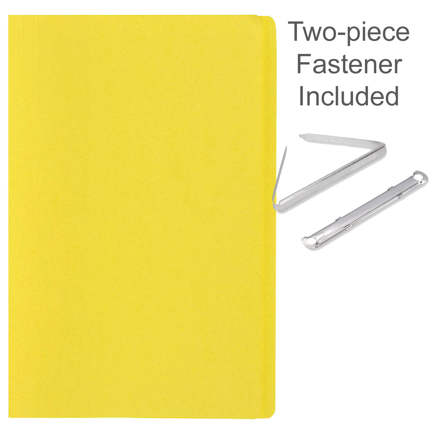 FM Manilla Folder Foolscap with Paper Fastener Yellow