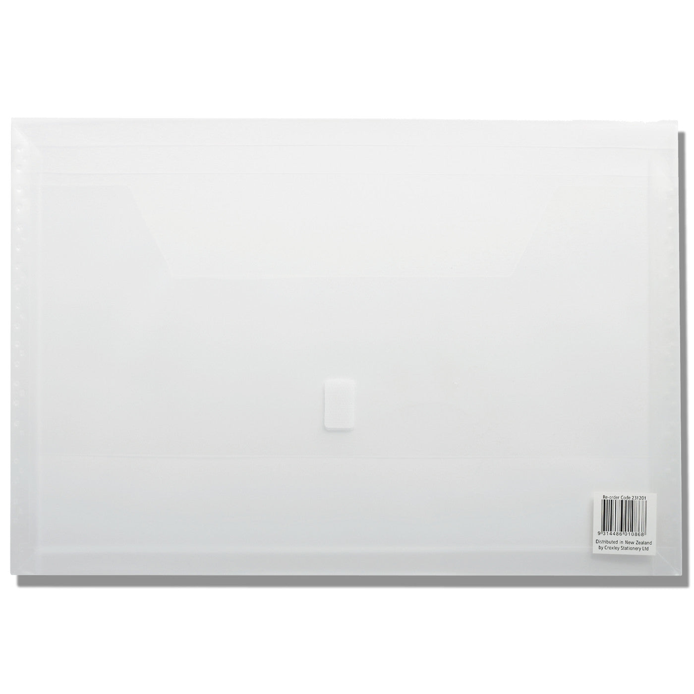 FM Polywally Document Wallet Transparent Clear