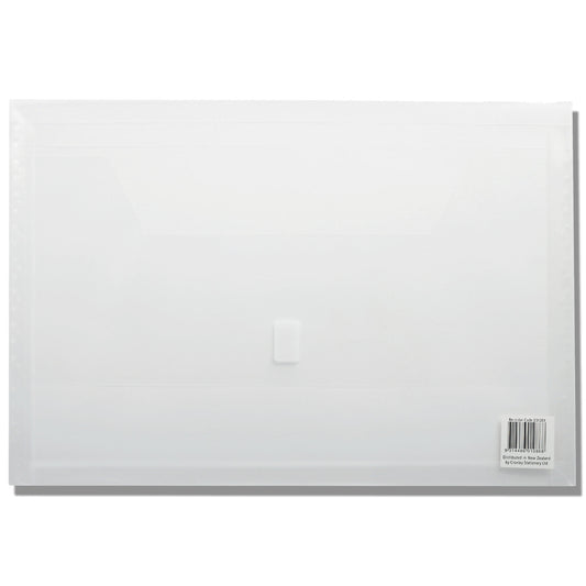 FM Polywally Document Wallet Transparent Clear