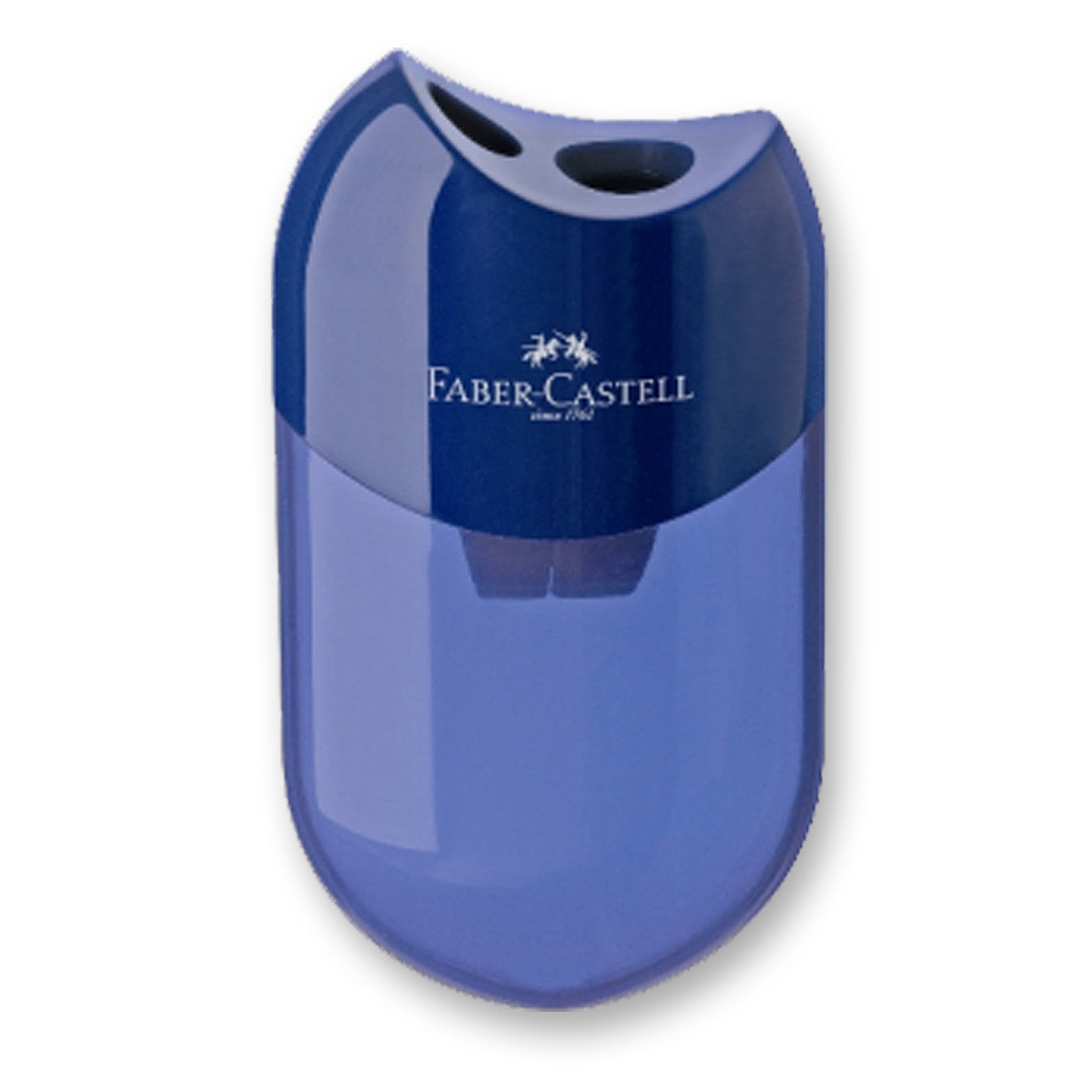 Faber-Castell Apple Shape 2 Hole Pencil Sharpener Blue 