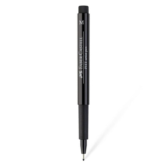 Faber-Castell Artist Pen PITT Medium 0.7 MM Black - School Depot NZ