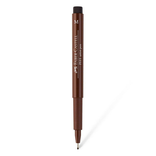 Faber-Castell Artist Pen PITT Medium 0.7 MM Dark Sepia - School Depot NZ