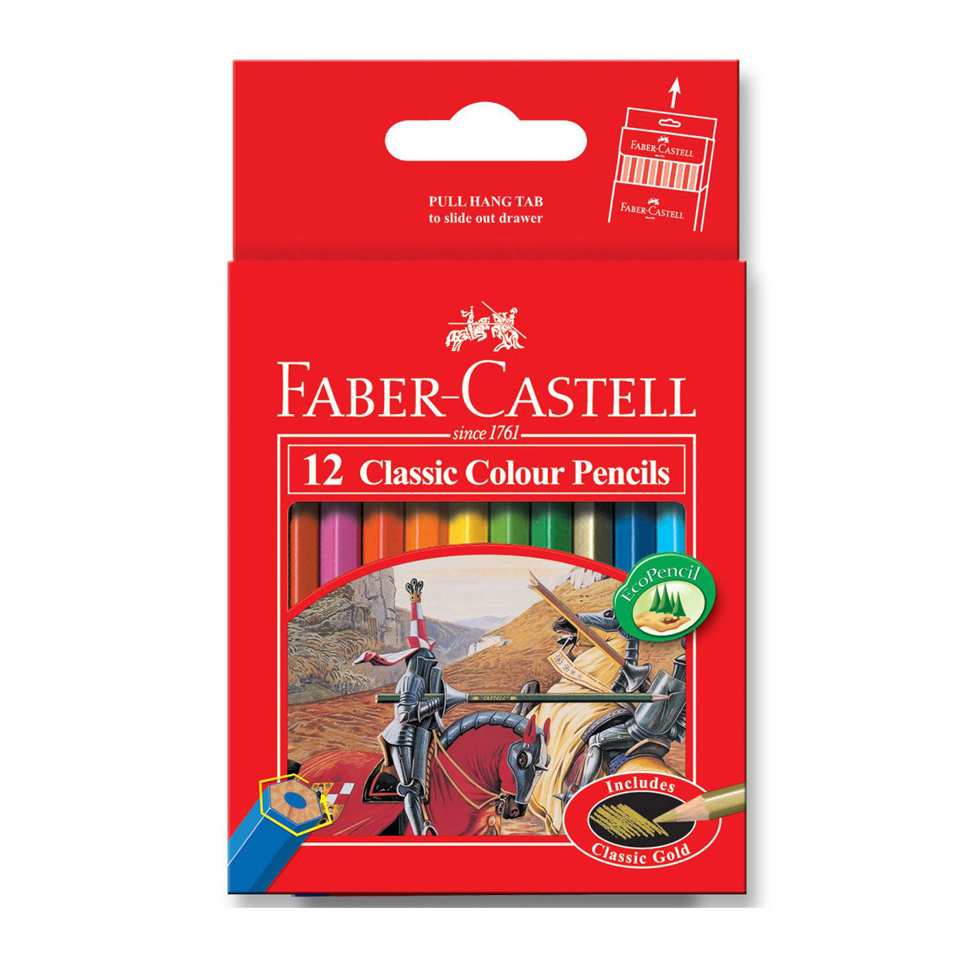 Faber-Castell Classic Coloured Pencils Half Length 12 Pack