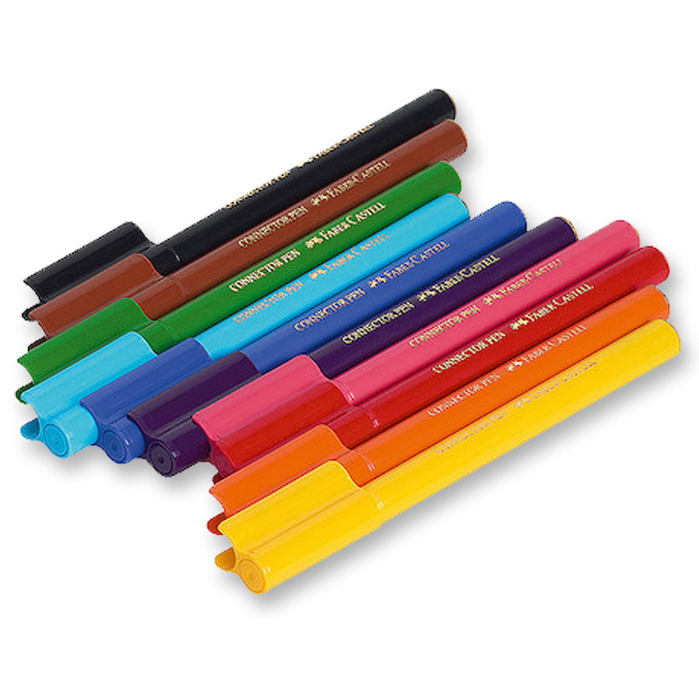 Faber-Castell Connector Pens Fibre Tip 10 Pack – School Depot NZ