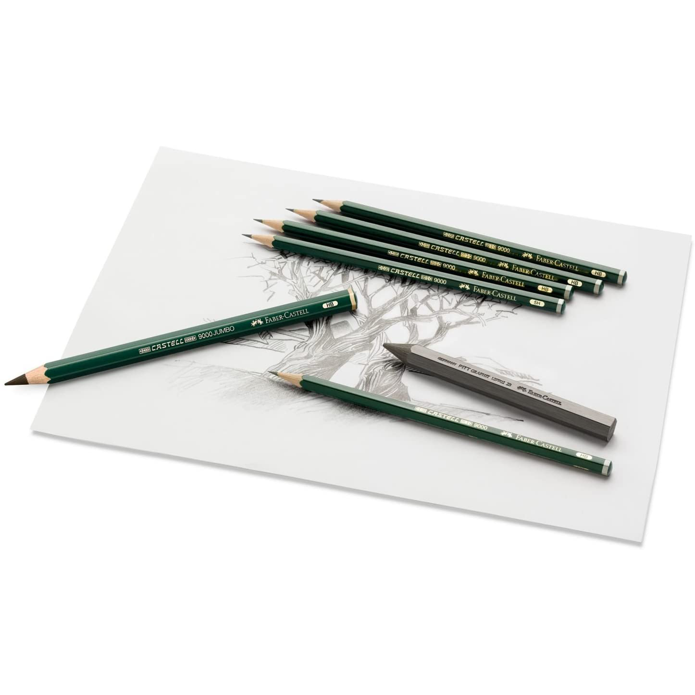 Faber Castell 9000 Jumbo Graphite Pencil 6b
