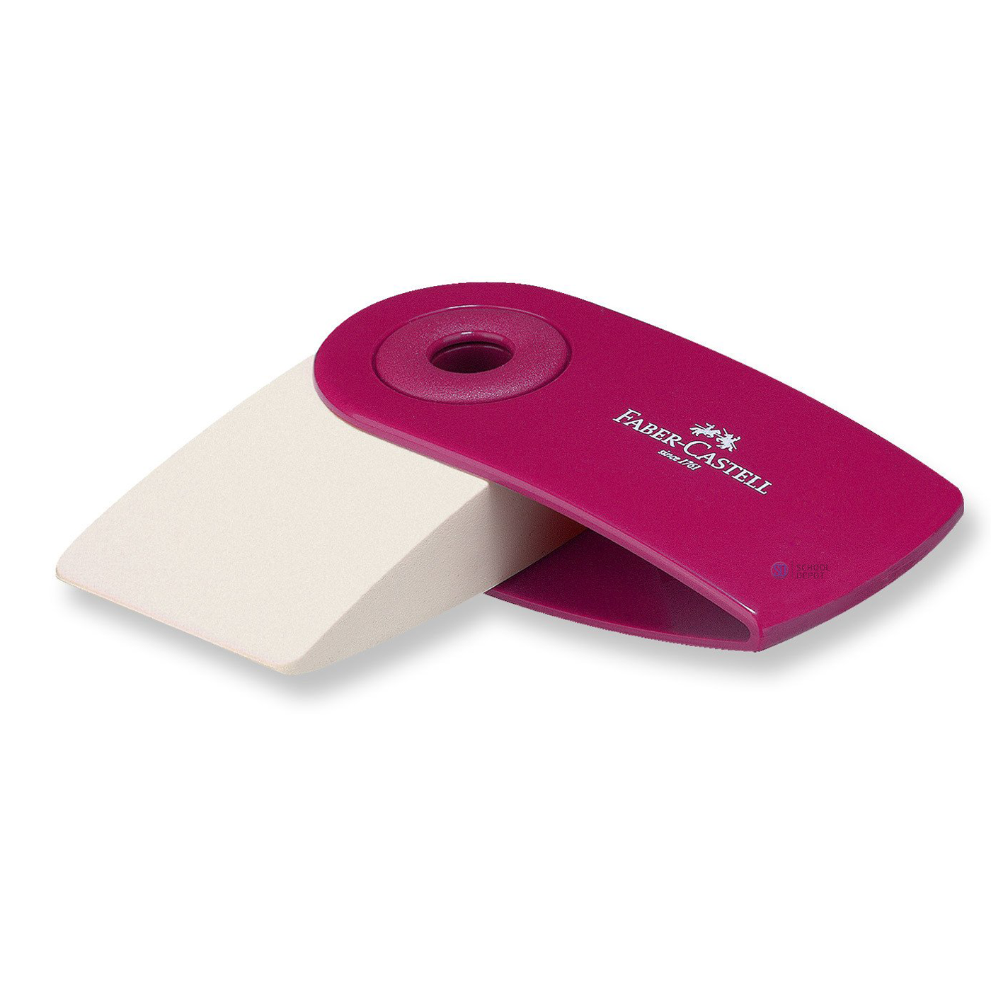Faber-Castell Eraser with Protective Sleeve Red