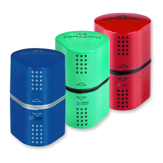 Faber-Castell GRIP 2001 Trio 3 Hole Pencil Sharpener Assorted