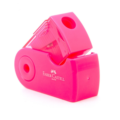 Faber-Castell Pencil Sharpener Fan Shape Single Hole Pink