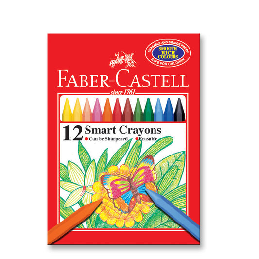 Faber-Castell Smart Plastic Crayon 12 Pack