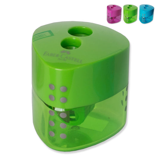 Faber-Castell Grip Pencil Sharpener 2-Hole Assorted