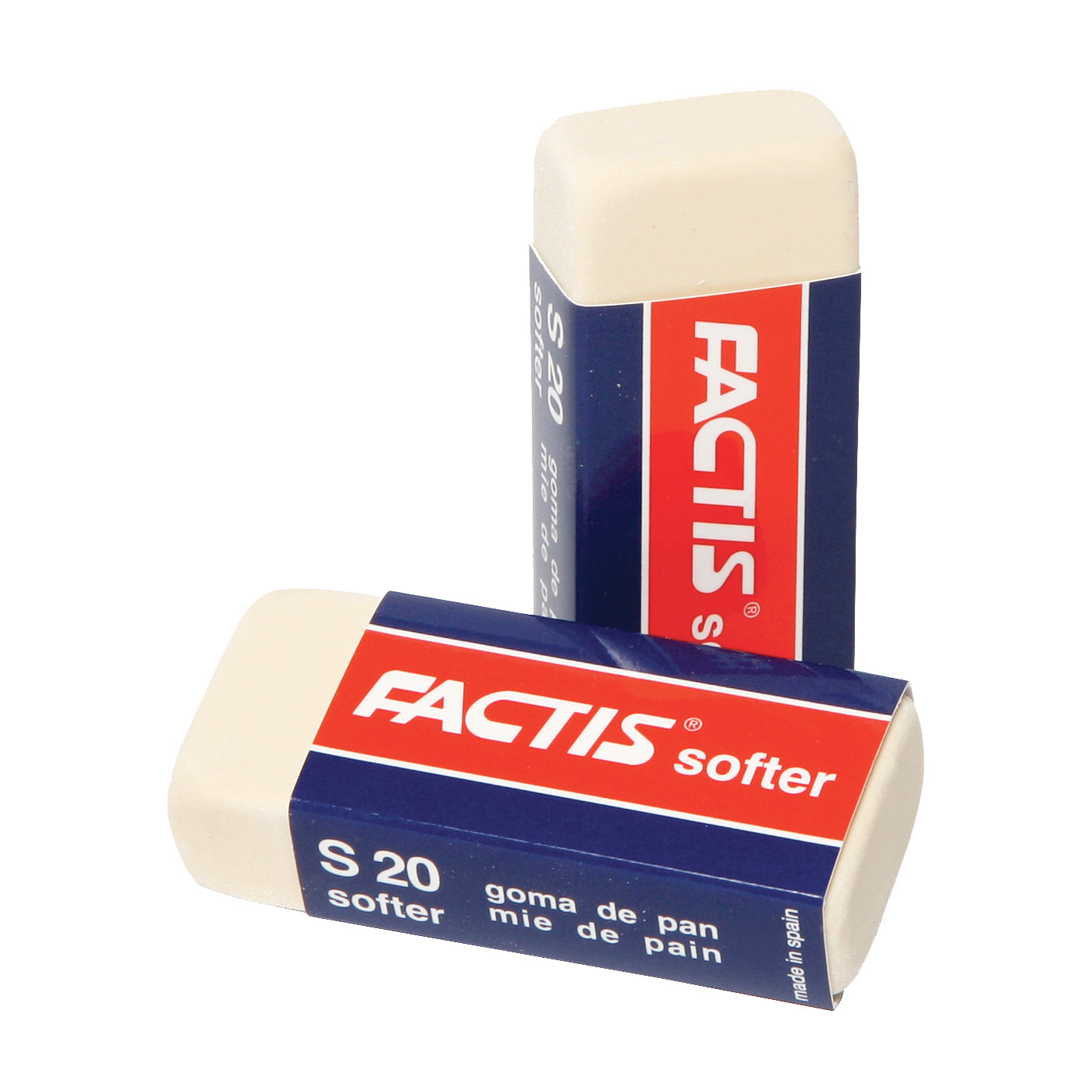 Factis Pencil Eraser S20 [Soft White] - School Depot NZ