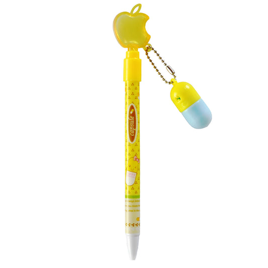 Fancy Ballpoint Pen Apple with Capsule - Blue