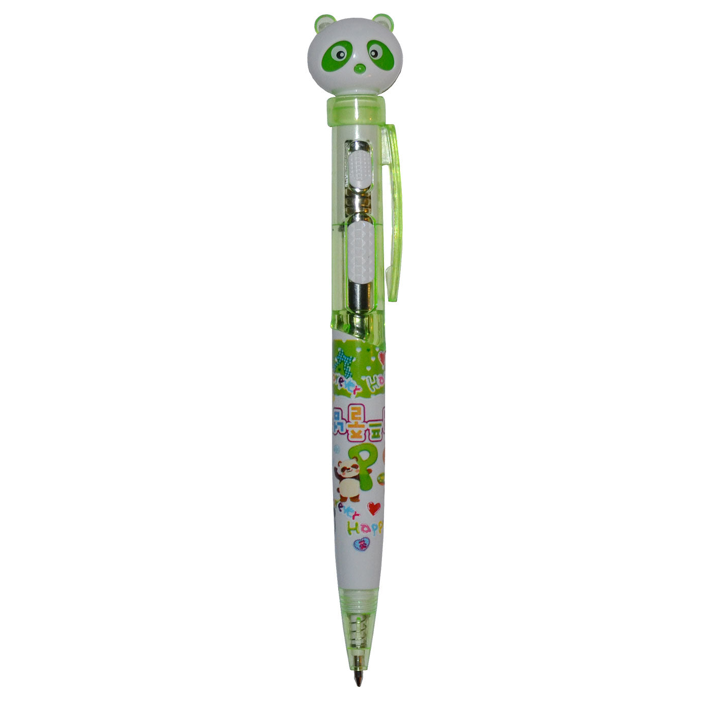 Panda Head Ballpoint Pen Blue Ink 0.7mm Green