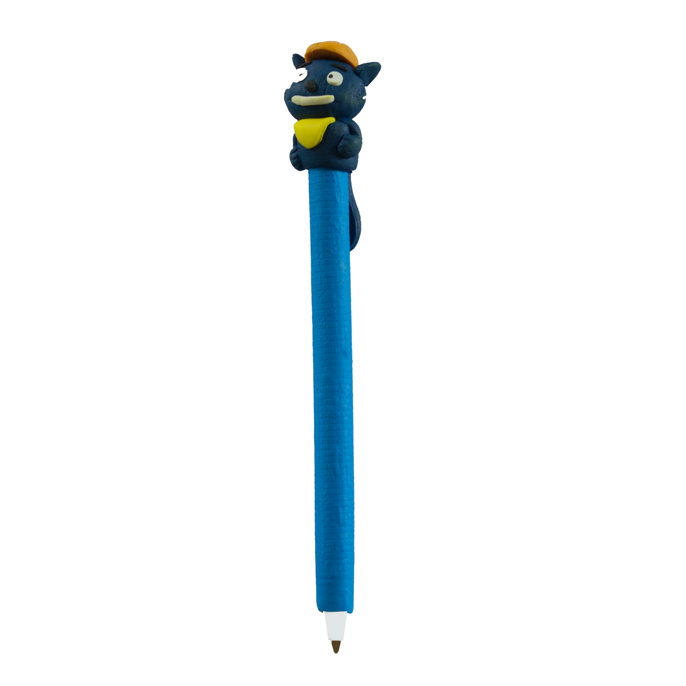 Fancy Kids Ballpoint Pen 3D Medium Tip Black Ink Cat
