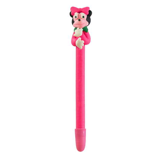Fancy Kids Ballpoint Pen 3D Medium Tip Black Ink Minnie Mouse
