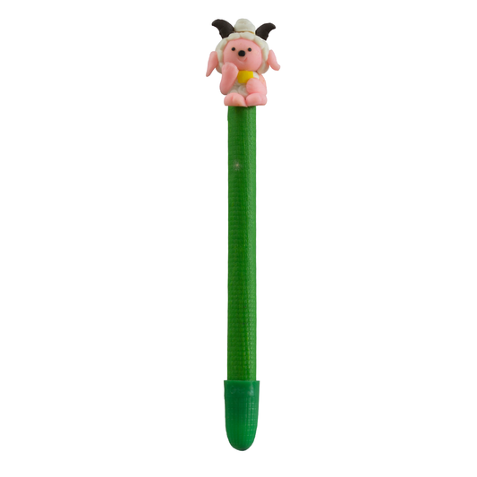 Fancy Kids Ballpoint Pen 3D Medium Tip Black Ink Sheep