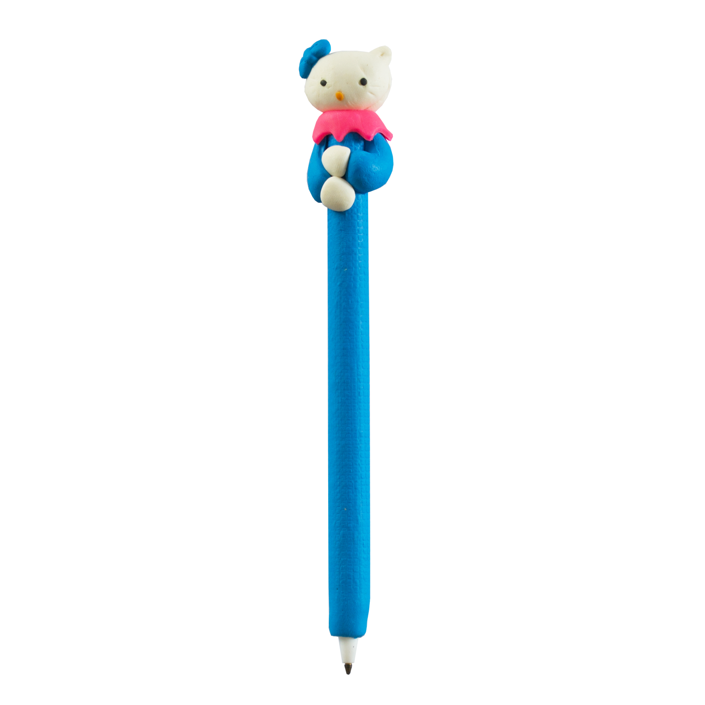 Fancy Kids Ballpoint Pen 3D Medium Tip Blue Ink Kitty