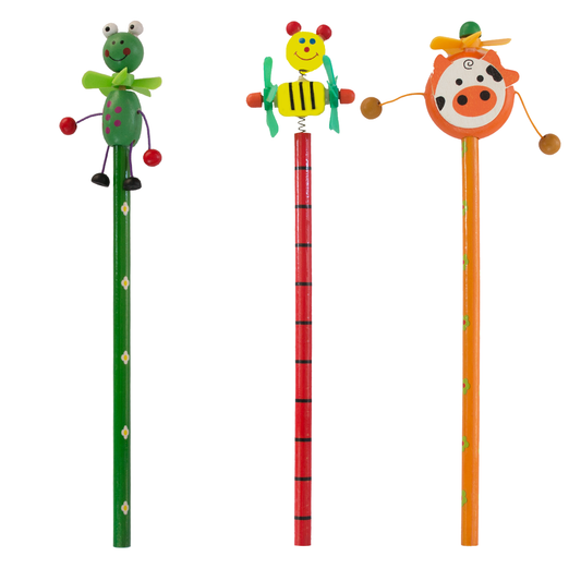 Fancy Pencils Fan Head HB Assorted