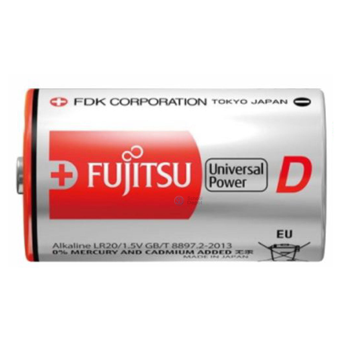 Fujitsu Batteries D Universal Power Alkaline [1.5 Volt]