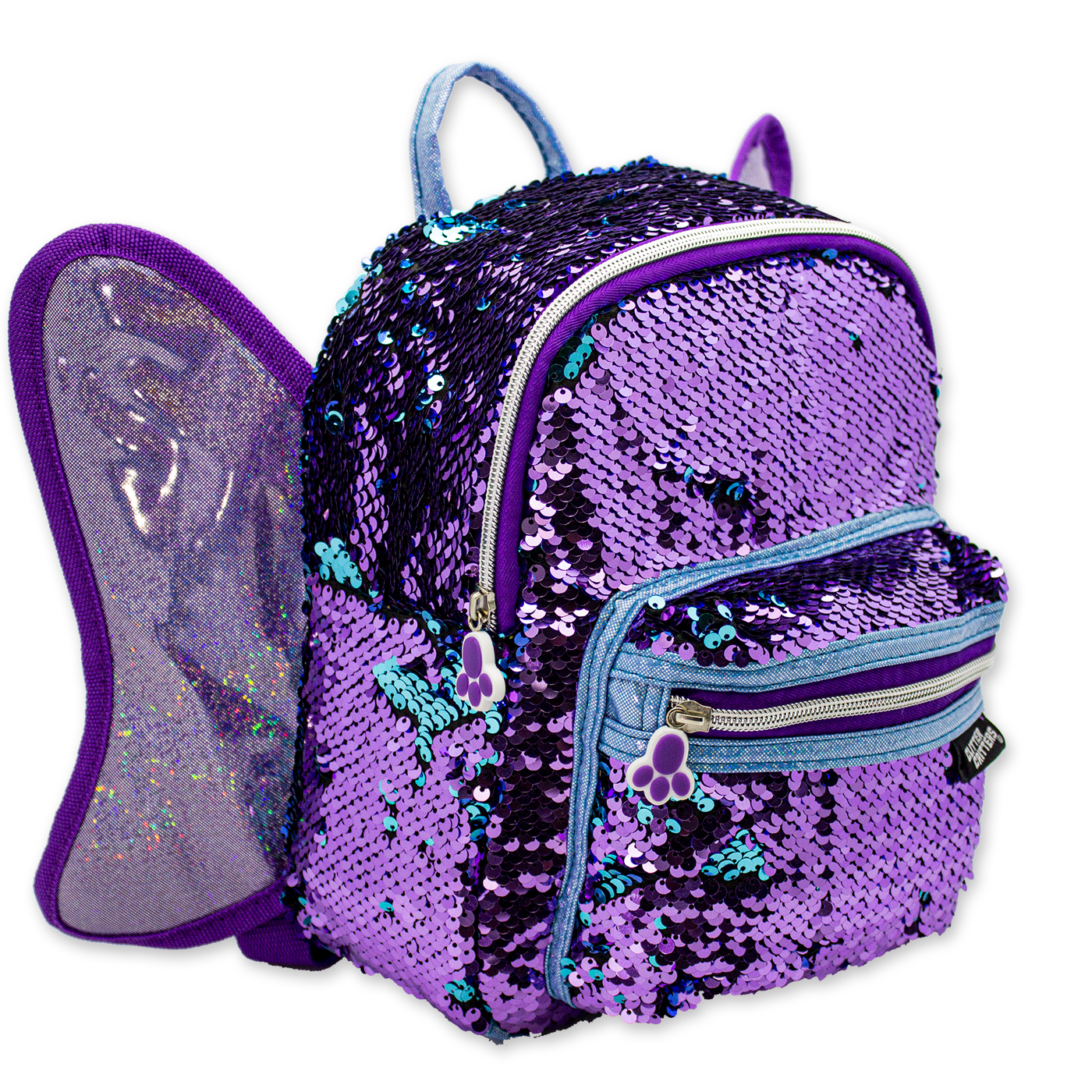 Glitter Critters Catch Me! Backpack Sequin Butterfly