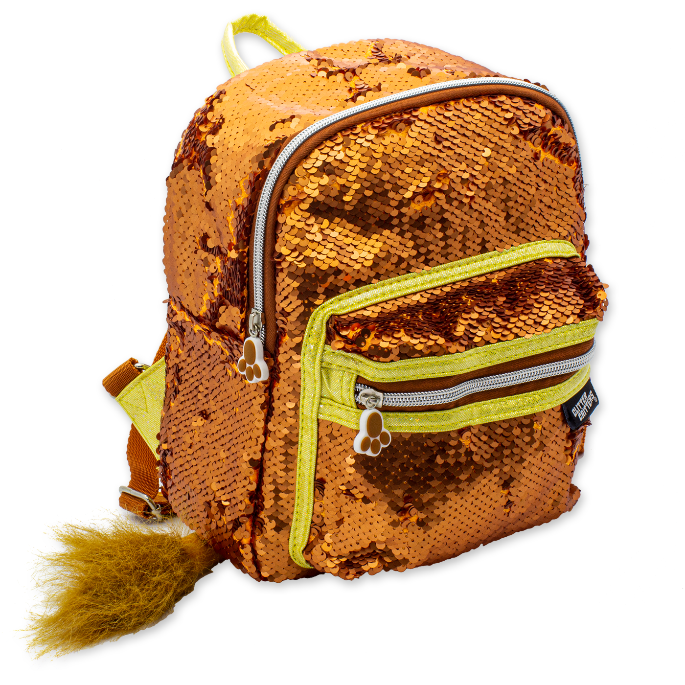 Glitter Critters Catch Me! Backpack Sequin Lion