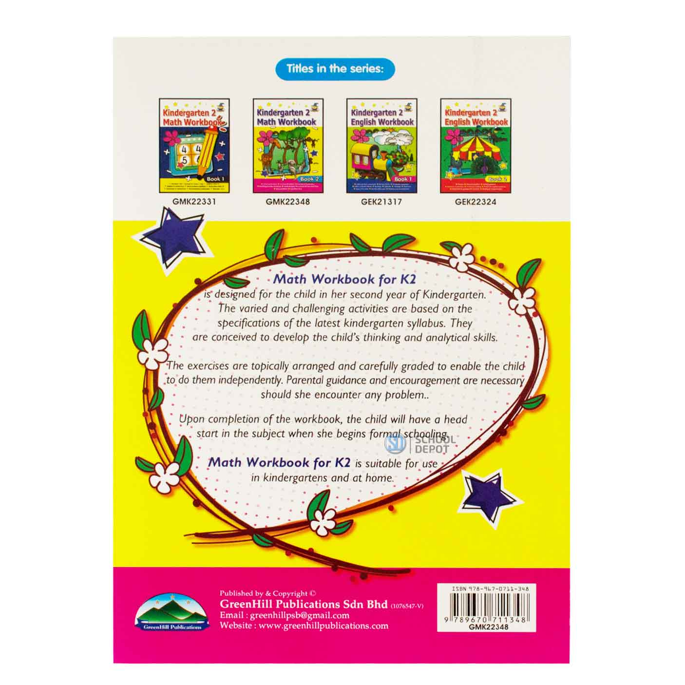 Greenhill Kindergarten 2 Maths Workbook 5-7 Years Book 2