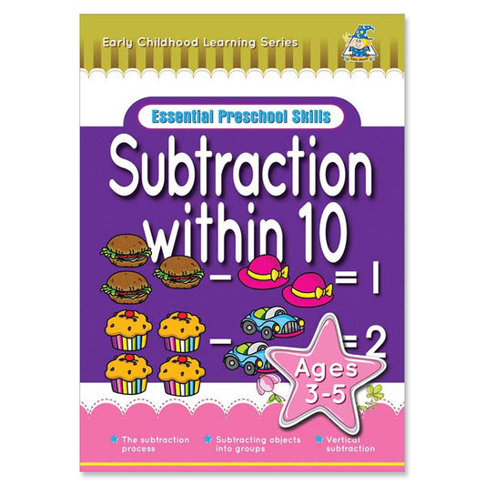 Greenhill Subtraction Within 10 Activity Book 3-5 Years