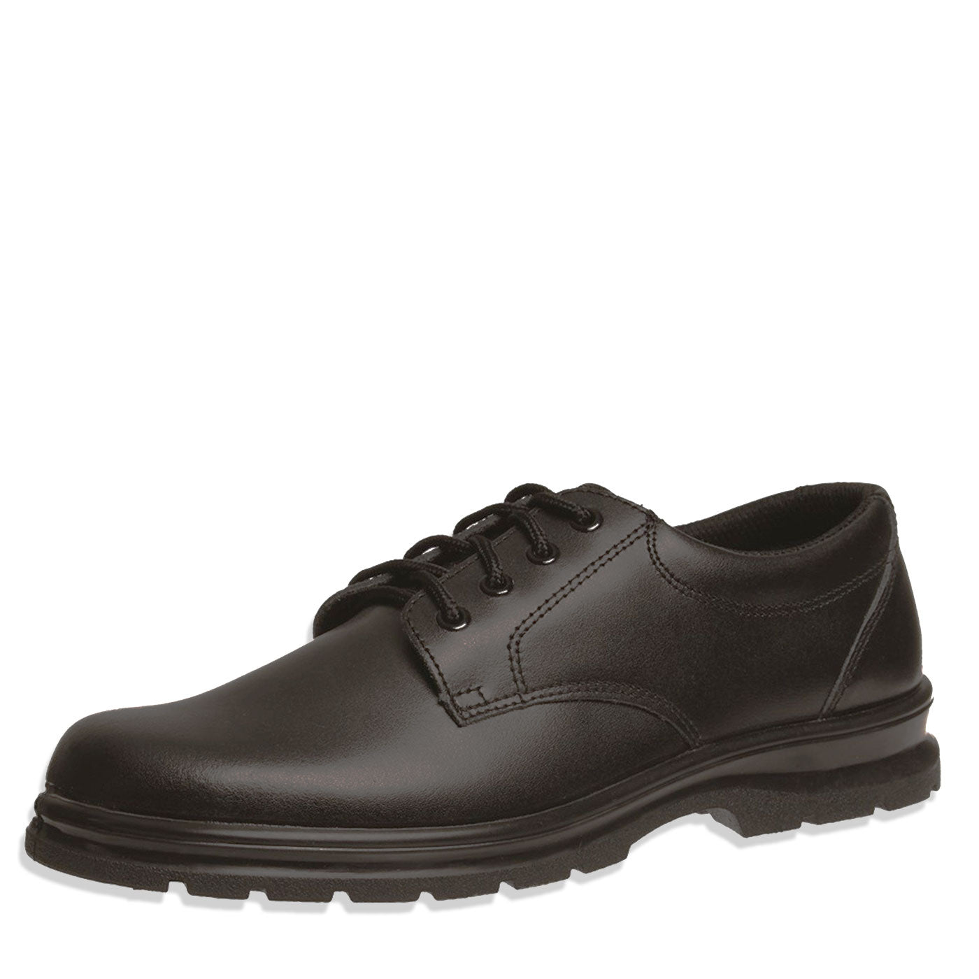 Grosby Leather School Shoes Lace-Up Black Educate JNR 2 UK Size 10-6