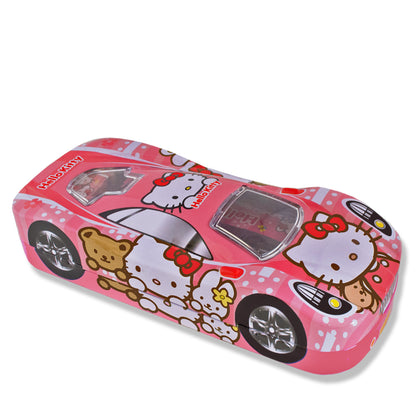 Hello Kitty Tin Pencil Box 6 in 1 Car