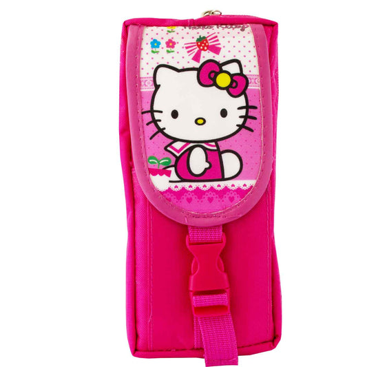 Hello Kitty Pencil Case 3 Pocket with Adjustable Strap