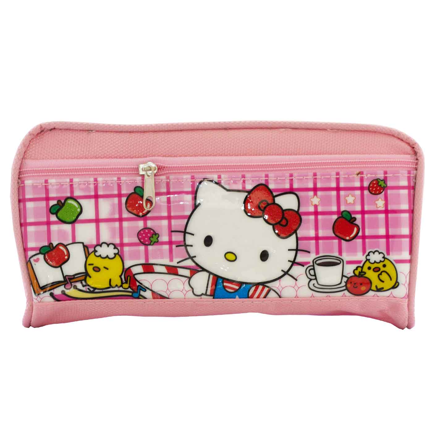 Hello Kitty Triple Zip Pencil Case