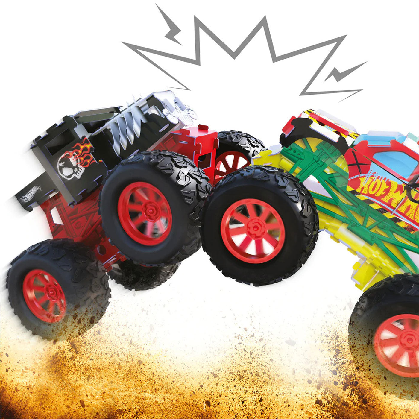 Hot Wheels Maker Kitz Monster Truck Crash Zone Twin Pack