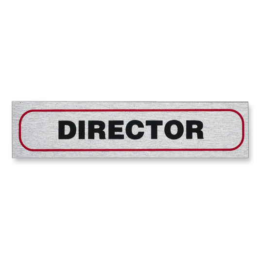 Information Sign "DIRECTOR" 17 x 4 cm [Self-Adhesive]