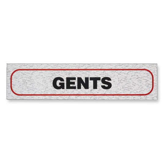 Information Sign "GENTS" 17 x 4 cm [Self-Adhesive]