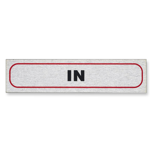 Information Sign "IN" 17 x 4 cm [Self-Adhesive]