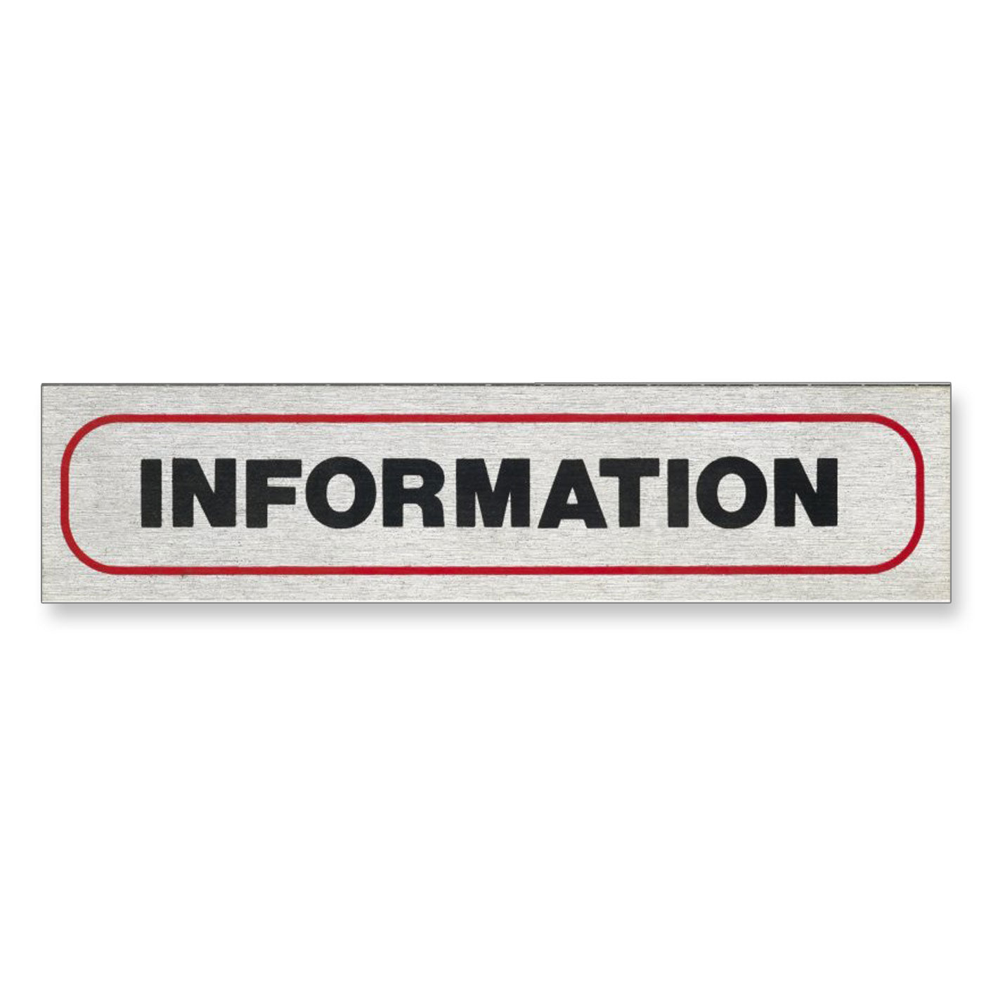 Information Sign "INFORMATION." 17 x 4 cm [Self-Adhesive]
