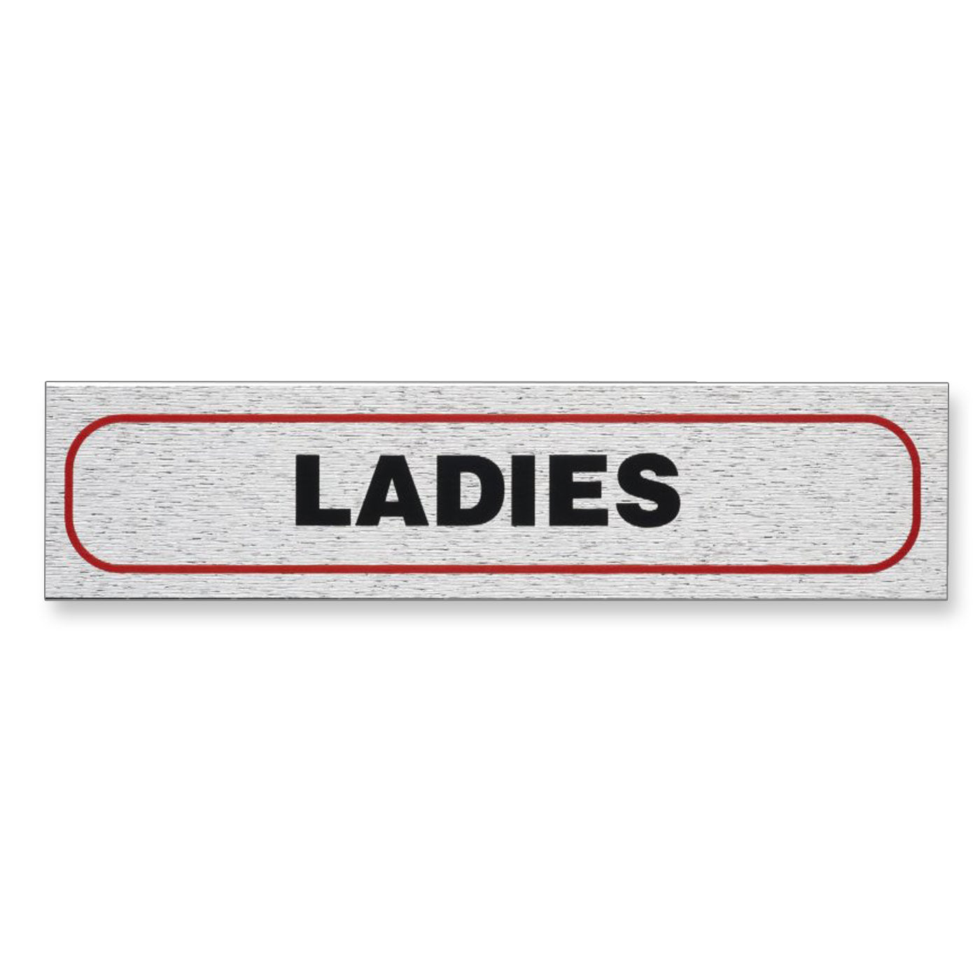 Information Sign "LADIES" 17 x 4 cm [Self-Adhesive]