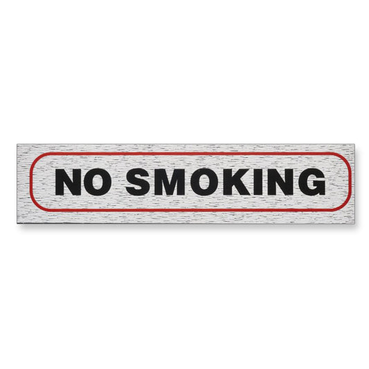 Information Sign "NO SMOKING" 17 x 4 cm [Self-Adhesive]