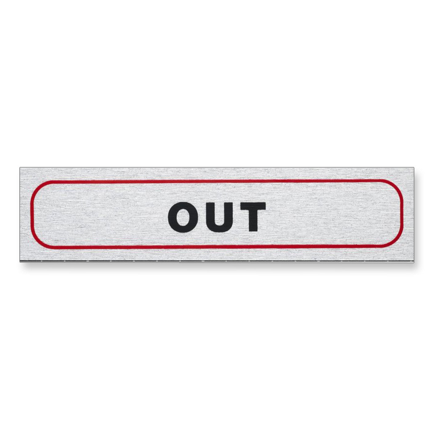 Information Sign "OUT" 17 x 4 cm [Self-Adhesive]