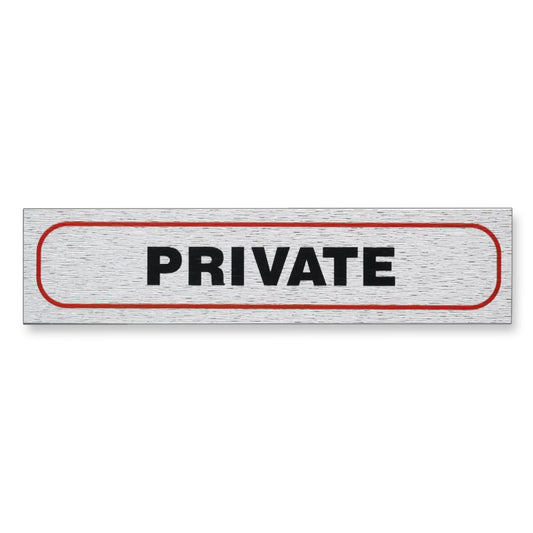 Information Sign "PRIVATE" 17 x 4 cm [Self-Adhesive]