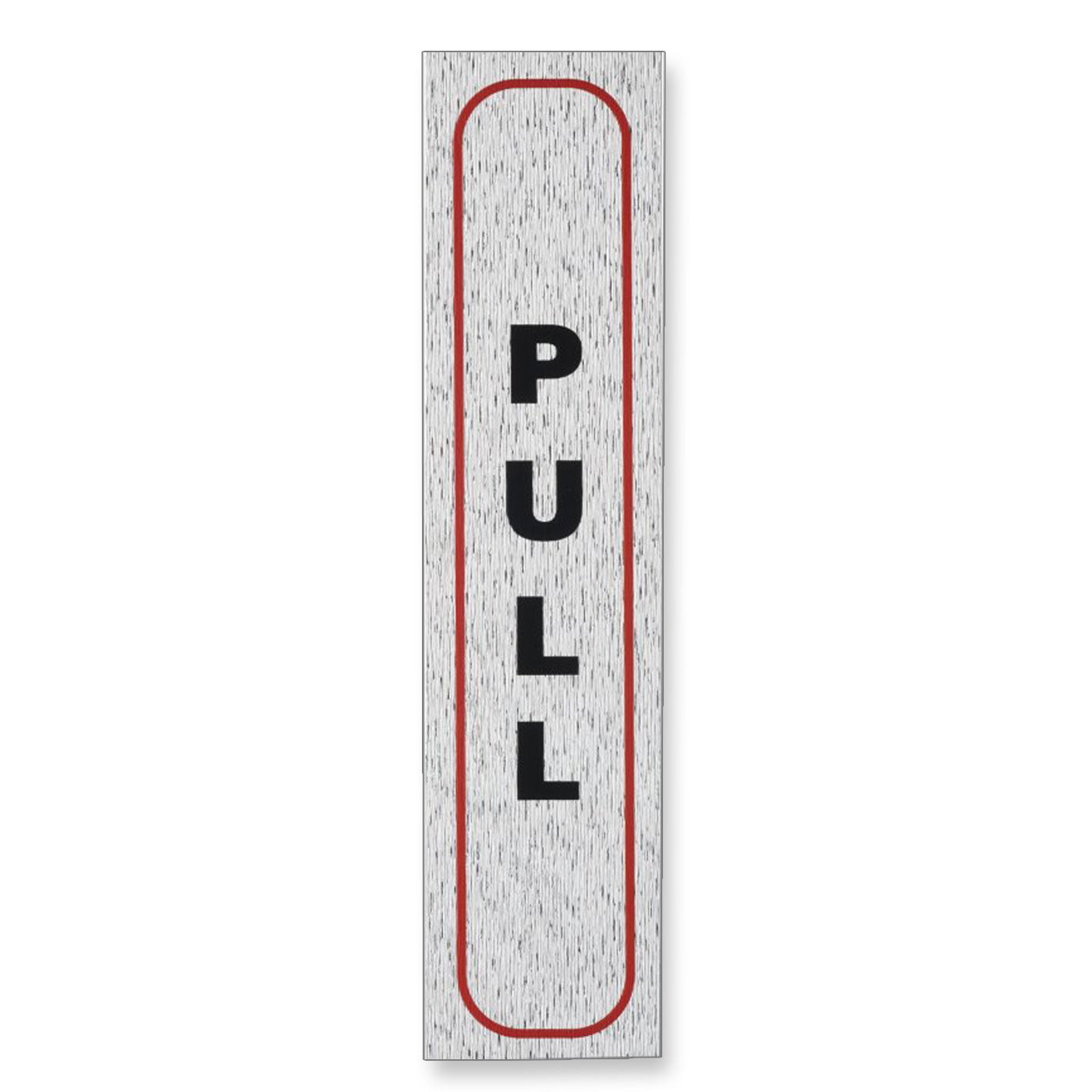Information Sign "PULL" 17 x 4 cm Vertical [Self-Adhesive]