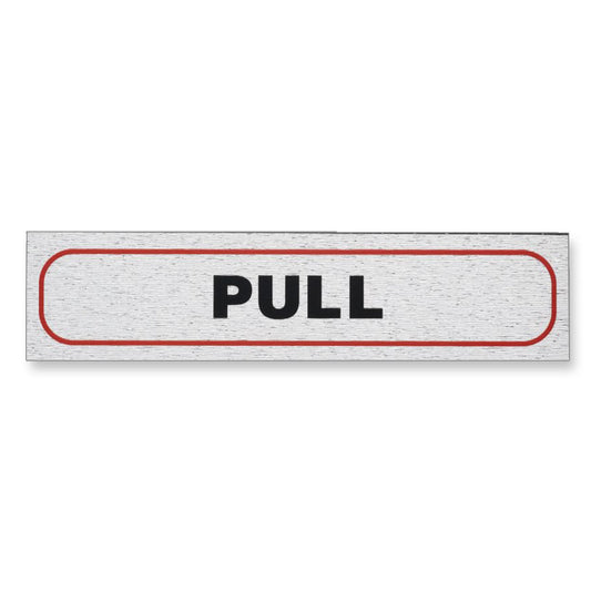 Information Sign "PULL" 17 x 4 cm [Self-Adhesive]
