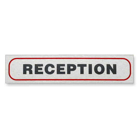 Information Sign "RECEPTION" 17 x 4 cm [Self-Adhesive]