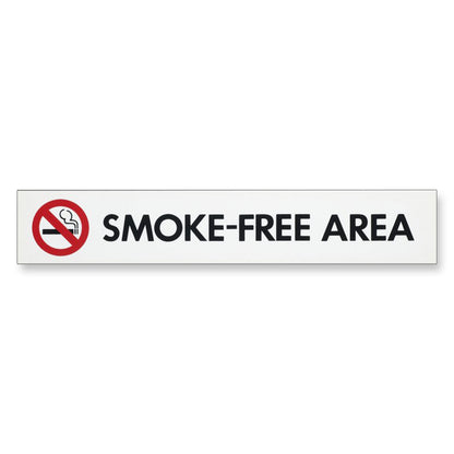 Information Sign "SMOKE FREE AREA" Plastic 5.5 x 3.3 cm